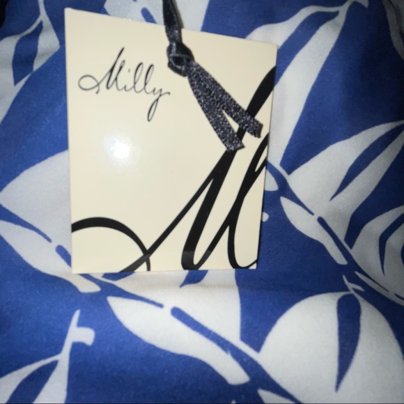 $375 MILLY Sailboat Print Dress NWT Blue & White size 12 ULTRA RARE - Picture 3 of 9